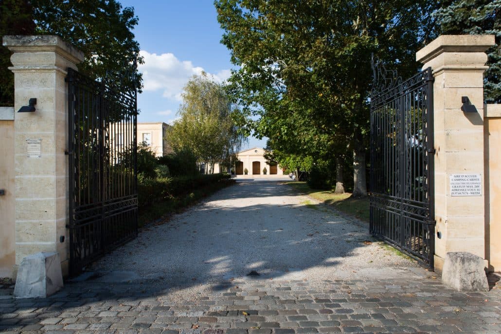 Entrée du Château Bertinerie à Cubnezais